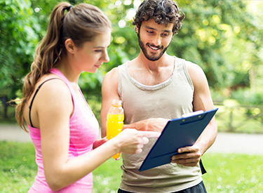 Man and Woman Training